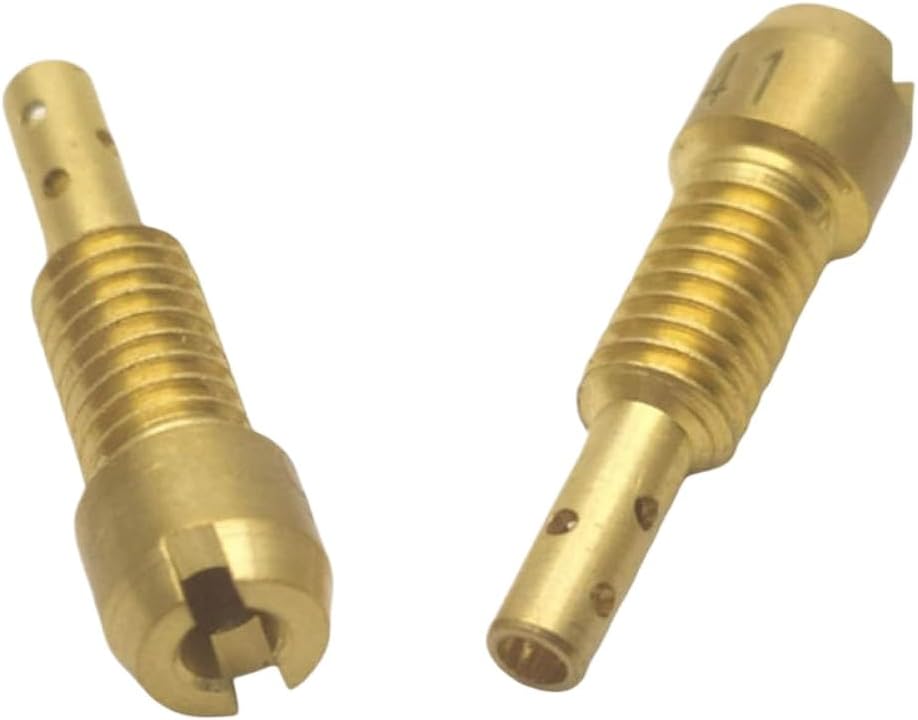 2-Pack Carburetor Main Jet M4x0.7 with 5mm x 0.8mm Orifice for TK-Style 3U SVR TK100 JOG100 Carburetors – Compatible with Idle Speed Measuring Hole