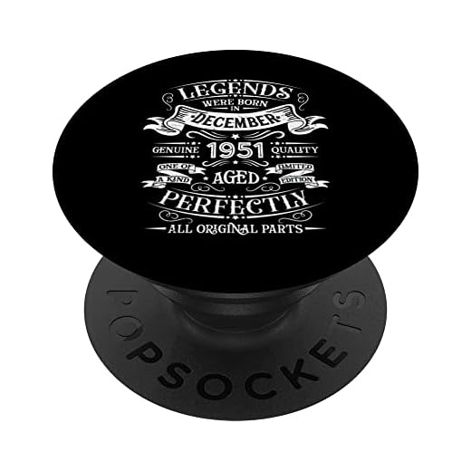 Leyendas nacieron en diciembre de 1951 regalo de cumpleaños PopSockets PopGrip Intercambiable