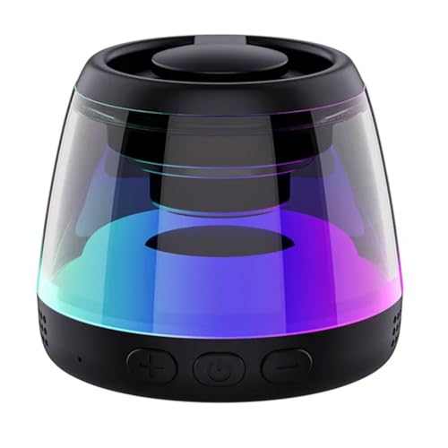 MQODLFP Altavoz Bluetooth magnético con iluminación RGB, mini caja de sonido portátil, soporte inalámbrico para teléfono y torre de altavoces Bluetooth, B