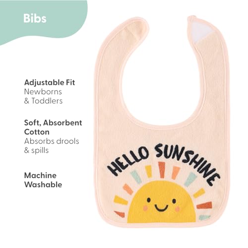 The Peanutshell Baby Boy or Girl Terry Bibs Set of 10-100% Cotton, Soft, Absorbent Baby Bibs, Unisex Toddler Boy or Girl Set, Newborn & Infant - Sunshine - Image 3