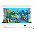 NZWBSHSSP Artificial Fish Tank Decorative Fish Aquarium Lamp Quiet Artificial Tropical Fish Tank Beautiful Artificial Tropical Fish Aquarium Realistic Baby Aquarium Toy for Home Office Decor(Style 1)