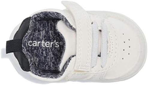 Carter's baby boys Kyle Fashion Sneaker First Walker Shoe, White, 2.5 Infant US | Image 4