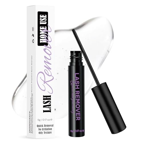GAQQI Lash Remover for Eyelash Clusters, Eyelash Glue Remover for DIY Lash Extensions, Gentle Oil Texture Formula 5ml