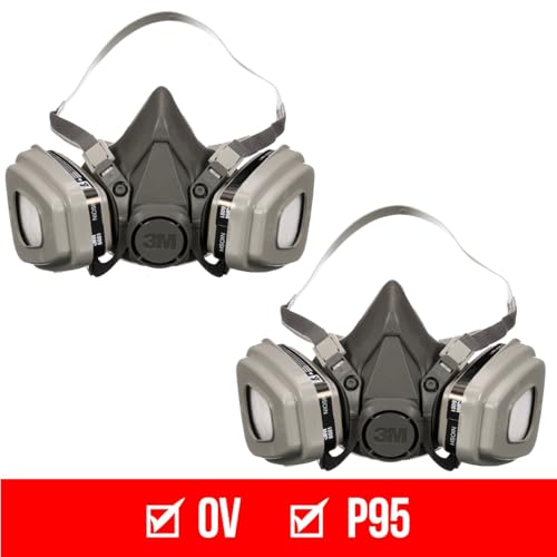 Image of 3M P95 / Organic Vapor Paint Project Reusable Respirator 6311, Large Size, NIOSH-APPROVED