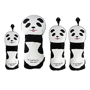 Generic 4-delige Houthakker Hoofddeksels Golfer Club Hoofddeksels Beschermende Accessoires # 1 3 5 UT