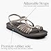 Plaka Atlantis Summer Walking Sandals for Women – Comfortable Strappy Sandals with Arch Support for Beach Walks and Casual Outings | Brazilian Sand, Size 8