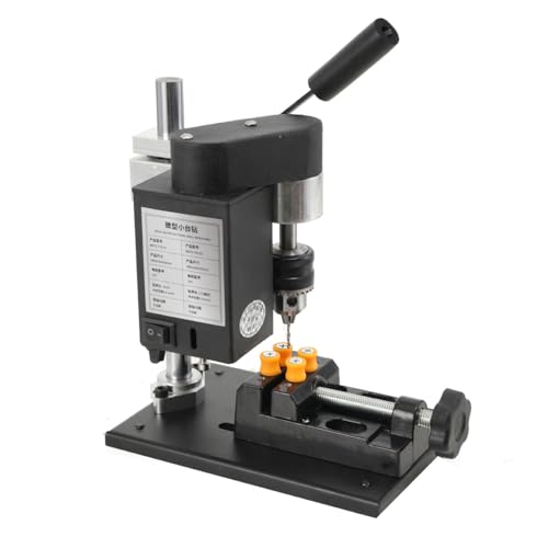 LALABU Mini perceuse d'établi 24 V 120 W 7 vitesses, mandrin B10, serrage 0,6-6 mm, pour plastique, PVC, métal, travail du bois