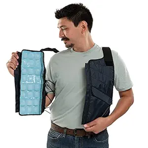 FlexiFreeze Professional Series Ice Vest, Navy Hook and Loop, One Size