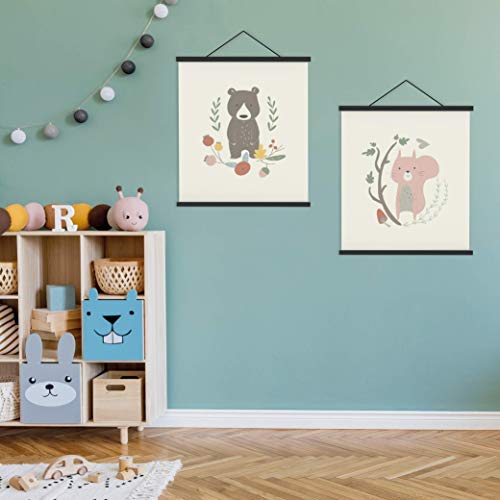 Postermate Magnetic Poster Hanger, Birchwood, Hang Canvas Print Artwork Wall, Magnetic Poster Frame For Posters, Prints, Photos, Pictures, Maps, Scrolls, And Canvas Artwork 20X20 20X28 20X30 #TOP5