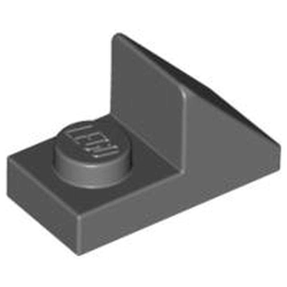LEGO Slope 45 2 x 1 with 2/3 Cutout, Part 92946 (Dark Bluish Gray, 10, Bricks) — image 1