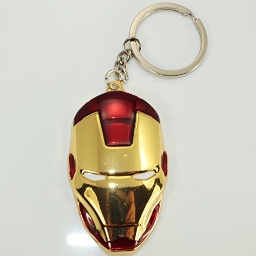 Porte-clés avec Tête Rouge et bronze d’Iron Man