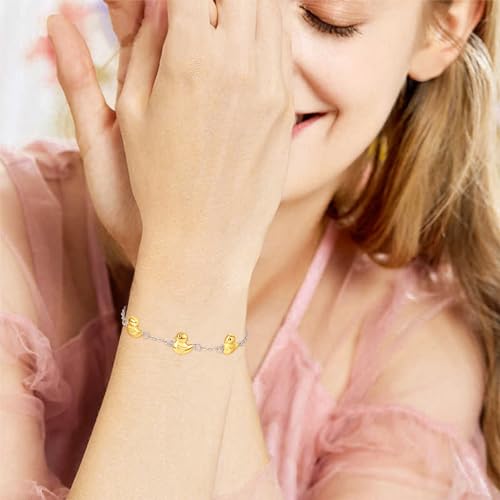Palpitate Duck Bracelets for Women 925 Sterling Silver Cute Duck Jewelry Birthday for Daughter Wife Friend4