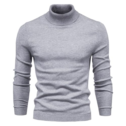 Muscularfit Mens Long Sleeve Sweaters Casual Casual Turtleneck Sweater Winter Thermal Business Casual Pullover Knit Sweater