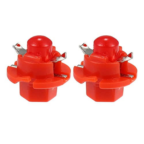 X AUTOHAUX 10 piezas luz LED T5 roja para tablero miniatura 4