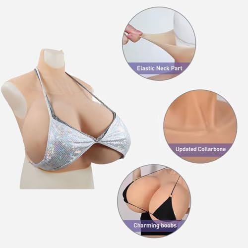 Z Cup Silicone Breastplate Huge Fake Boobs Breast Forms for Crossdressers Drags Mastectomy Transgender3