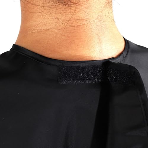 Capa impermeable para corte de cabello Abaodam negra miniatura 5