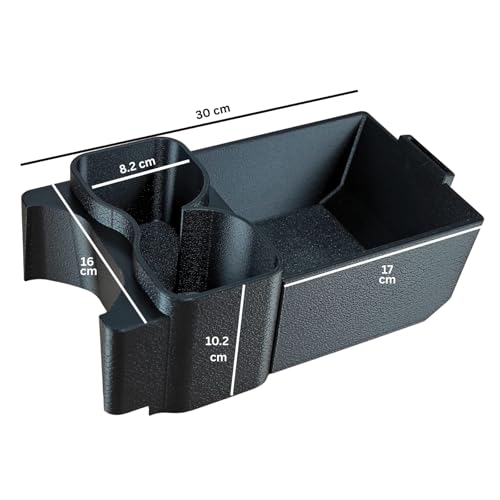 Image of Rear Centre Console Storage Organizer for Jimny - Dual Bottle Holder & Utility Compartment