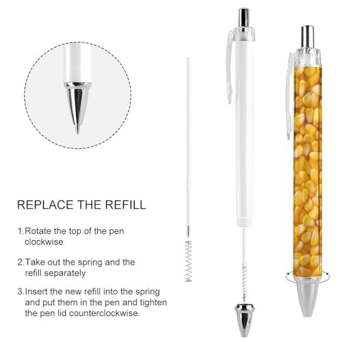Bolígrafo de 0,5 mm Corn Kernels retráctil: adiós a las manchas de tinta en la ropa 4