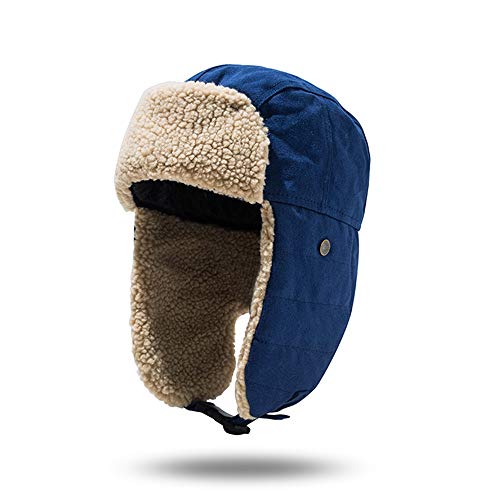Casquette chapeau femme coupe-vent en coton avec protection oreille pour ski et vélo