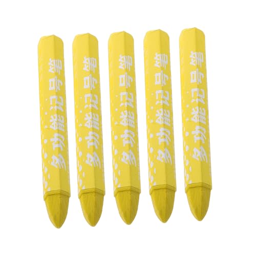 TEMPNAP 5pièces Crayon Marqueur pour Pneu Stylo Marqueur Jaune Et Doré pour Réparation Pneus Voitures Vélos