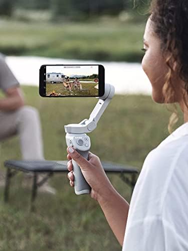 DJI OM 4 SE - 3-Axis Smartphone Gimbal Stabilizer with Tripod, Magnetic Design, Portable and Foldable, ActiveTrack 3.0, Story Mode, Vlogging Stabilizer, YouTube TikTok Video, for Android/iPhone, Grey