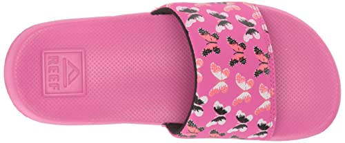 Reef Girls Kids One Slide Sandal, Orchid Butterfly, 2 Big #TOP4