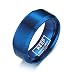 Stfery Edelstahl Ring Herren Breit Keep America Great Verlobung Ring Mann Blau Ringe Herren zum Valentinstag, Größe 52 (16.6)