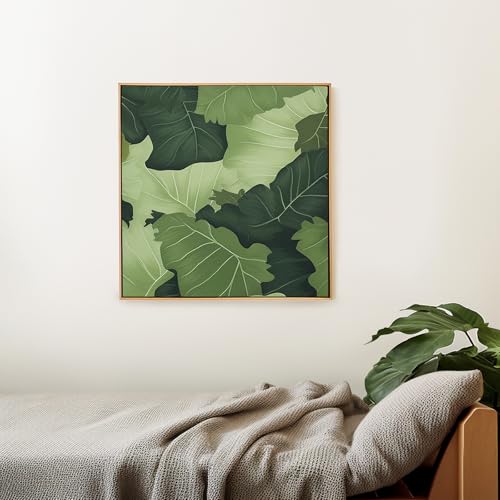 Image of Canvas Floater Frames for Canvas Art 0.8inch Depth Frames for Canvas Painting Floating Frame Plastic Floater Frame for Canvas Prints (BROWN, 11 x 14 inch)