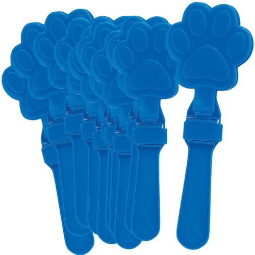Fun Express Paw-Shaped Clappers – Noisemaker Toys for Parties Events & Celebrations – Animal-Themed Parties School Activities Fundraisers & Group Events – Fun & Engaging Assorted Colors – 12 Pieces