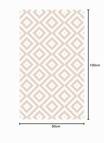 Miniatura 3 de Dobleuve Estudio Alfombra Vinílica Rombo 08 Beige 50x100 Cm Alfombra Cocina Lavable Antideslizante Alfombra Vinilica Suelo Vinílico Alfombra Vinilo Salón