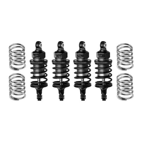 Image of Shock Absorbers Parts For Traxxas Gt 4-Tec Drift For Mustang Alloy Front Rear Oil Filled For Super Shock Absorbers Upgrade Parts(Gray)