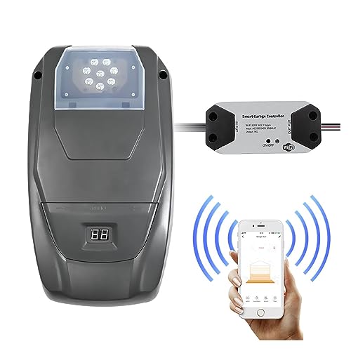 LVSEWOA Kit d'ouverture de Portail électrique, ouvre-Porte de Garage, contrôle Intelligent, Ouverture et Fermeture automatiques, Force motrice maximale 1200 N, Installation Facile