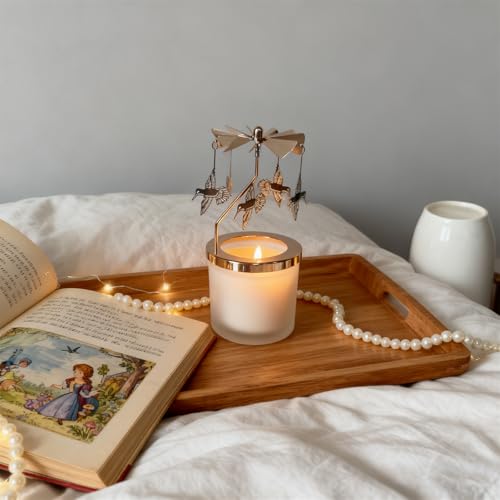 Lavender Scented Candle Carousel Rotary Holder - image 3