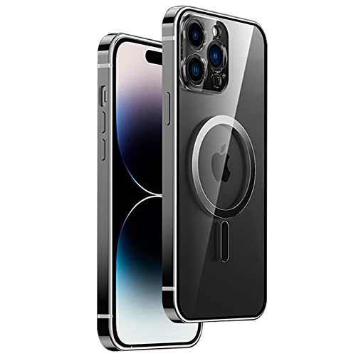 Coque iPhone 14 Pro Max en acier inoxydable et polycarbonate