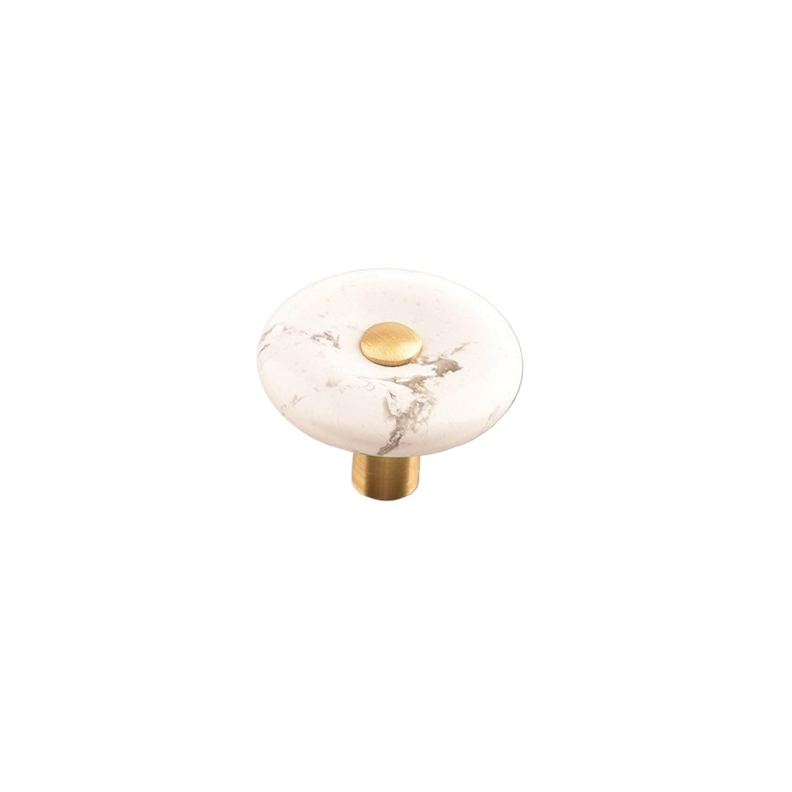 KLdcfhDR 2pcs Natural Agate Stone Brass Cabinet Drawer Knobs(D-Agate)