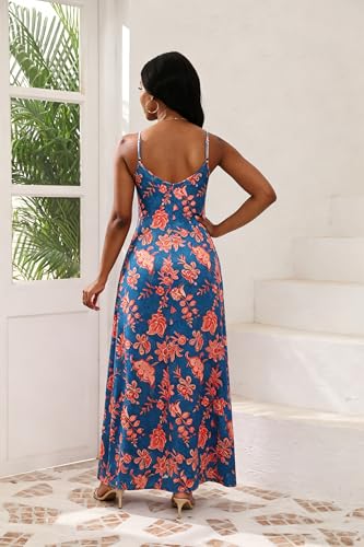 Image of vunahzma Womens Casual Fashion Sleeveless Plus Size Loose Long Sexy Maxi Dress with Pockets
