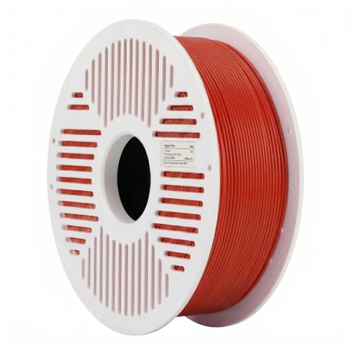 Image of Creality PLA Filament with Reusable Spool 1KG, 1.75mm PLA 3D Printing Filament 2.2lbs High Dimensional Accuracy, Easy Installation Detachable Spool, Fits for Most 3D Printers, Red