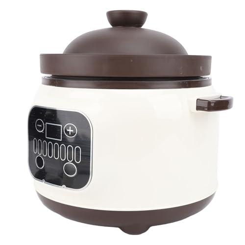 Elektrischer Digitaler Eintopf-Slow-Cooker, Automatischer Suppentopf, Elektrischer Slow-Cooker-Keramiktopf, Vielseitiger Keramik-Suppentopf mit Intelligenter R 5 Elektrischer Digitaler Eintopf-Slow-Cooker, Automatischer Suppentopf, Elektrischer Slow-Cooker-Keramiktopf, Vielseitiger Keramik-Suppentopf mit Intelligenter R