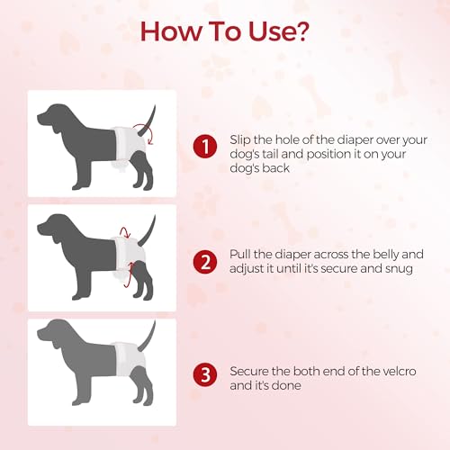 Image of Bestle Disposable Female Dog Diapers, 40 Count, XL (Waist 29.5 inch-34.6 inch), Wetness Indicator, Ultra Protection, Leak Proof, Super Absorbent, Soft