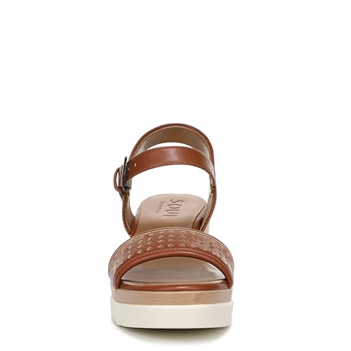 Naturalizer SOUL Women's Graciela Wedge Sandal Walnut Brown Perf 10 W by Naturalizer - Used condition - Image 4