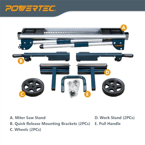 POWERTEC MT4008 Miter Saw Stand