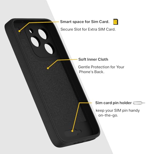 Image of Pikkme Back Cover for Realme 15T 5G / Realme Narzo 90 5G Soft Matte Silicone Mag-Safe Design (Mag-Safe Not Support) Camera Protection | Slim Fit Bumper Cover (Black)