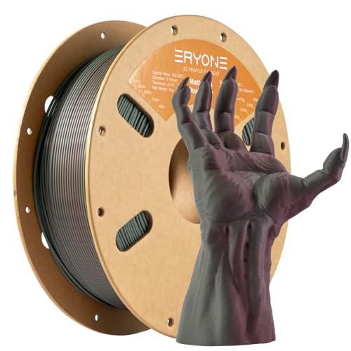 Image of ERYONE Matte Dual Color 3D Printer PLA Filament 1.75 + /- 0.03mm, Matte Bicolor Filament PLA 1KG(2.2LBS) Spool, Dusty Rose&Sage Green