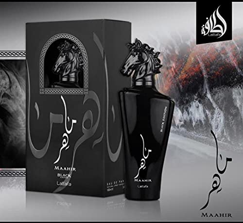 Lattafa Maahir Black Edition For Unisex Eau De Parfum Spray, 3.4 Ounce #TOP4