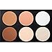 Vodisa Contour Face Powder Kit Base Foundation Corrector Palette Sleek Pigment Pro Pressed Powder Cosmetics Highlighting Contouring Bronzing Beauty Make up Bronzer Pallet Brown