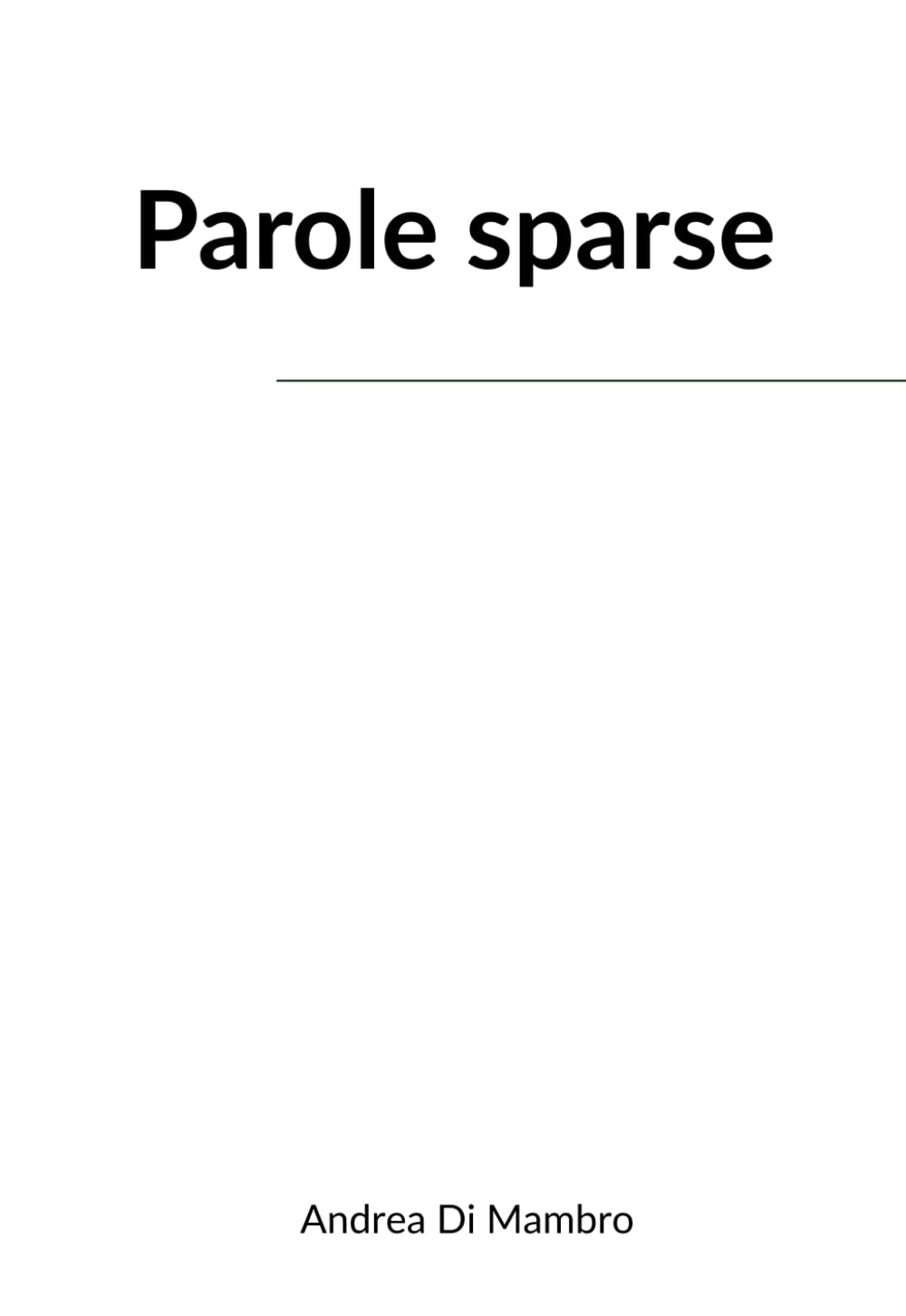 Parole sparse: Formato tascabile