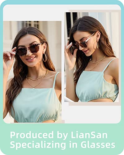 Liansan Progressive Multifocal Reading Sunglasses For Women Men With Spring Hinge Acrylic Frame Uv400 Trifocal Sun Readers Tortoise For 20Ft Distance 2.50X #TOP1