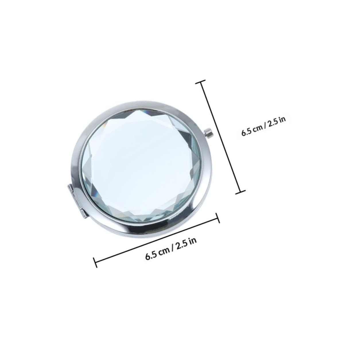 COHEALI 10 Piezas Espejo Compacto de Maquillaje Plegable y Portátil Doble Cara de Bolsillo Marco de Metal y Vidrio, Adecuado para Viaje y Uso en Casa
