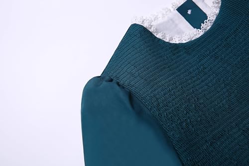 Girls Winter Christmas Red Smocked Dresses Kids Toddler Lovely Embroidery Casual Smocking Clothes3