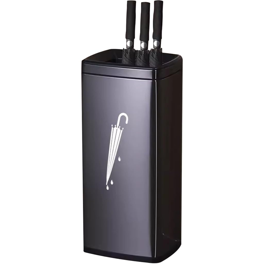 Porte-parapluie en acier inoxydable grand format au design classique et durable